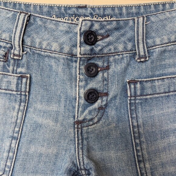 Vintage Y2K American Eagle Low Rise Denim Shorts - Picture 3 of 12